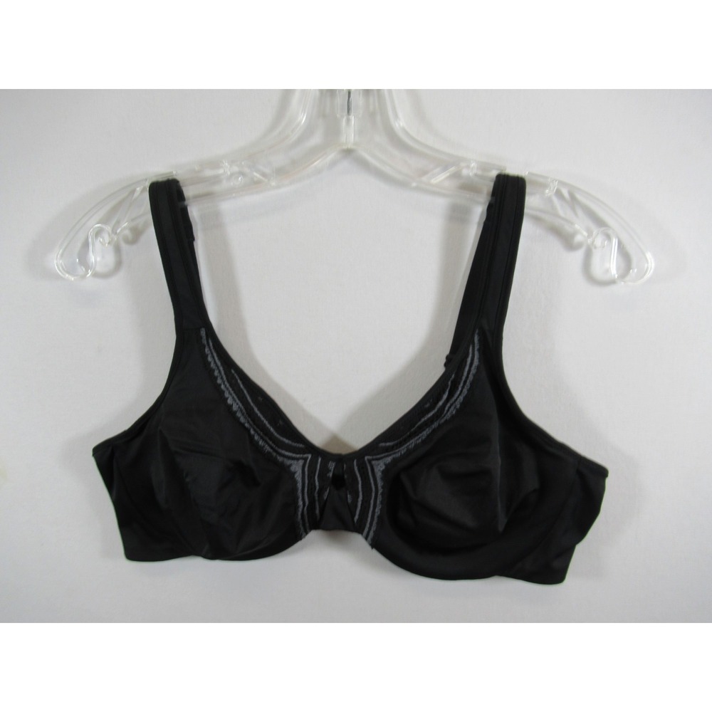 Olga Butterfly Effect Minimizer Bra 40C Black Underwire 35912